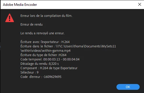 Export bug in Premiere | Community