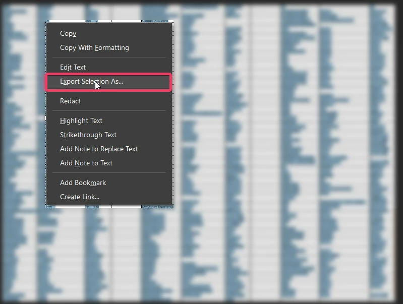 Export PDF to Microsoft Excel Workbook not working properly | Community