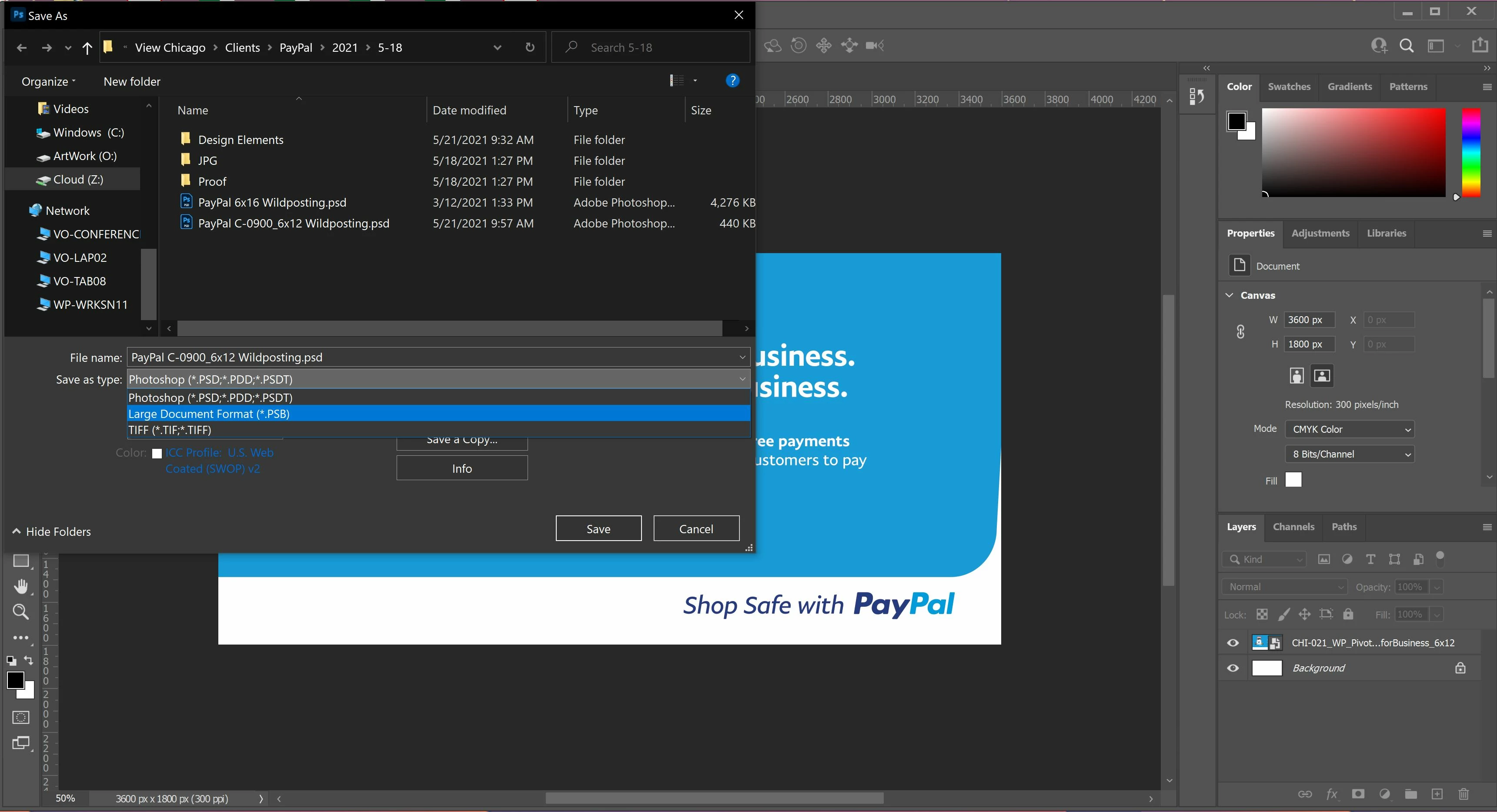 Issue Saving Photoshop file as a JPG | Community