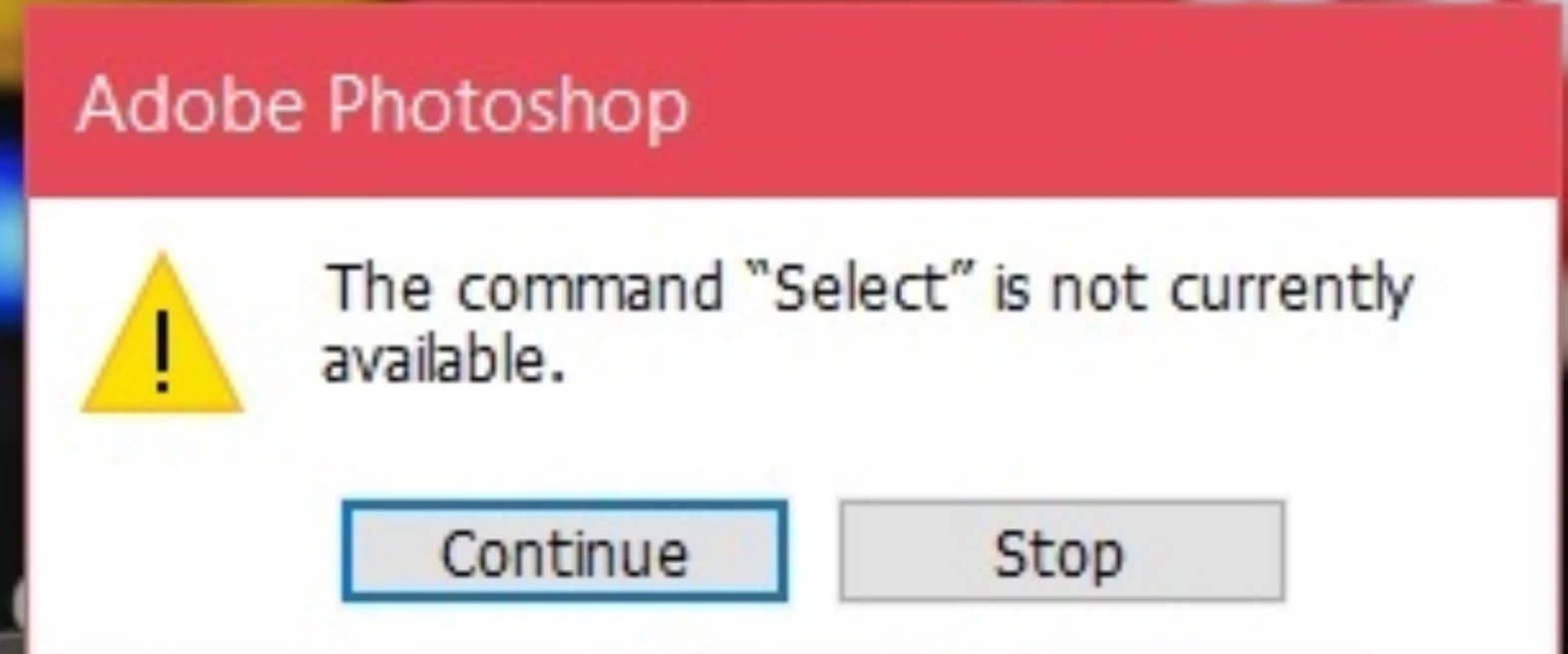The command set is NEVER available. | Community