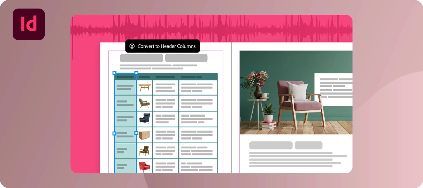 InDesign 21.5.1(2026) 새로운 기능 — 더 접근성 높은 문서, 더 빠른 작업
