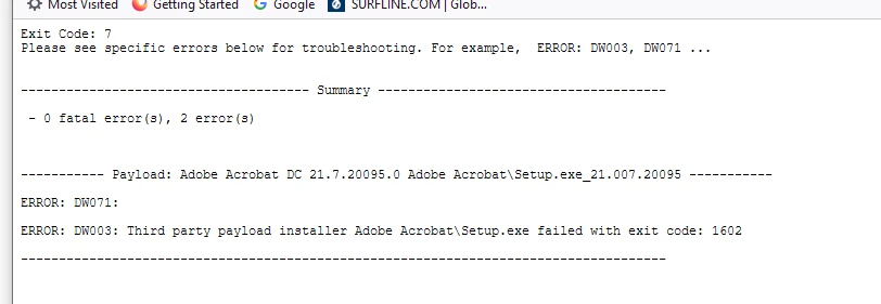 Adobe Acrobat DC PRO reinstall failure | Community