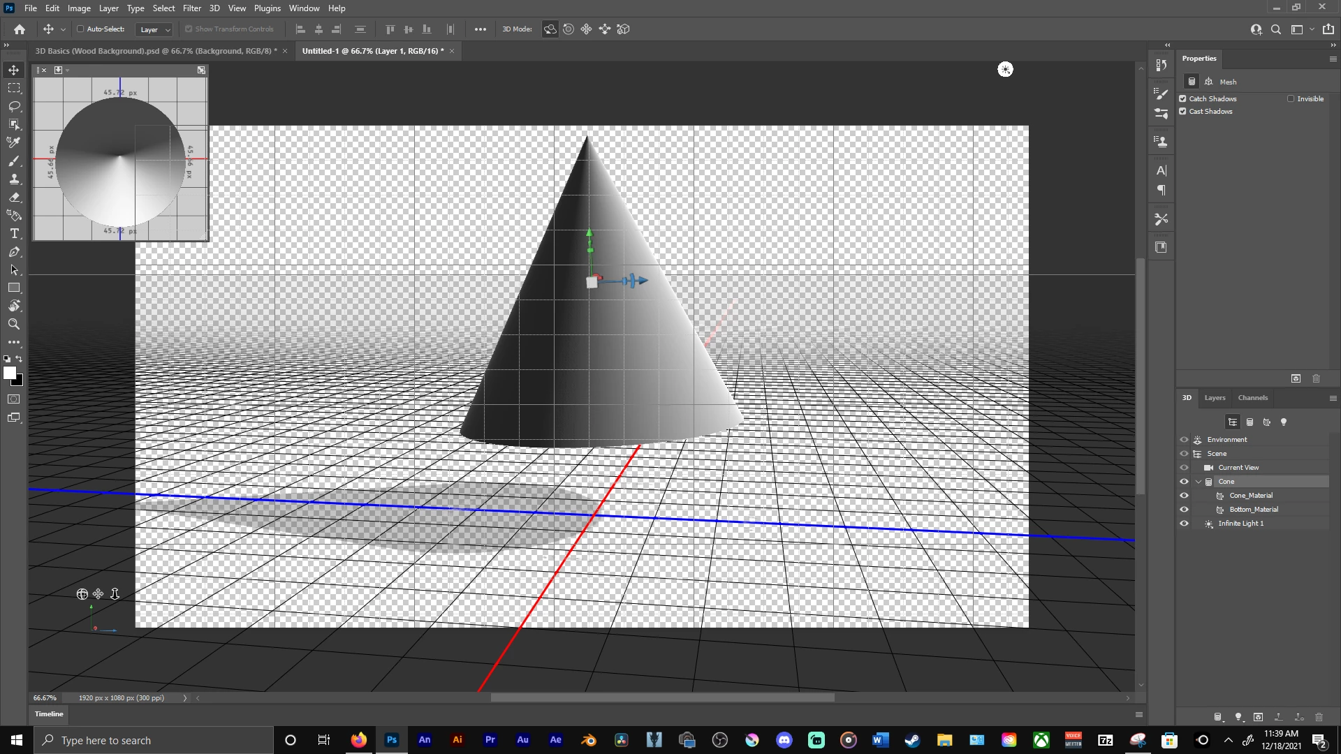 All 3d meshes in my scene become invisible when I move or change ...