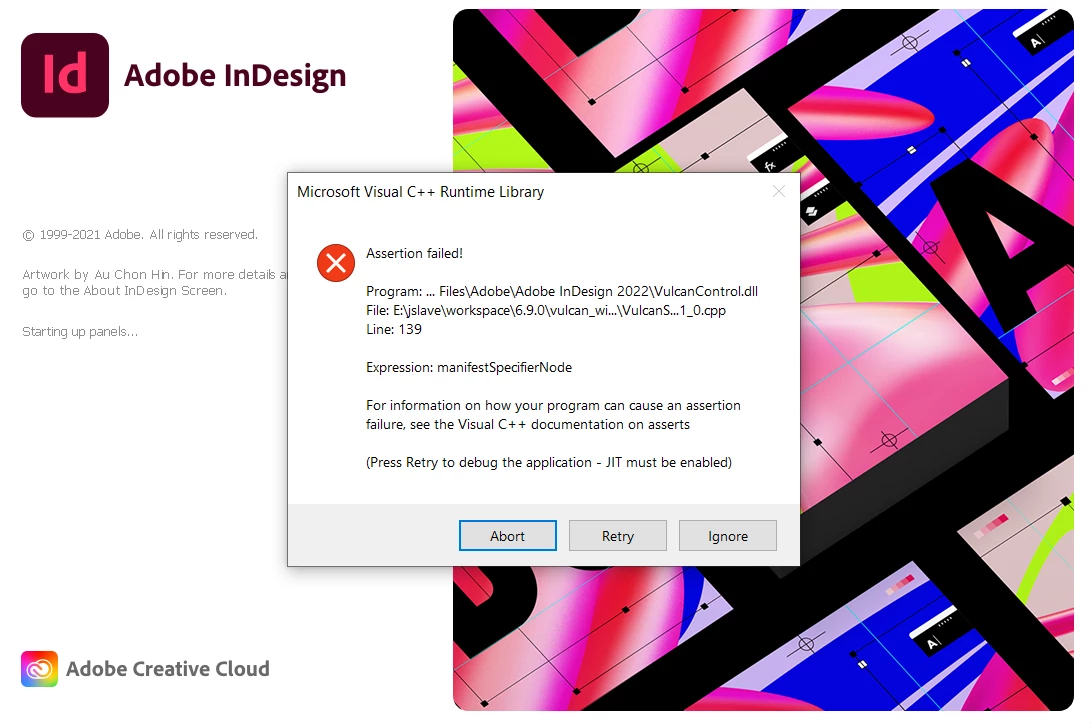 Microsoft Visual CC+ Runtime Library error | Community