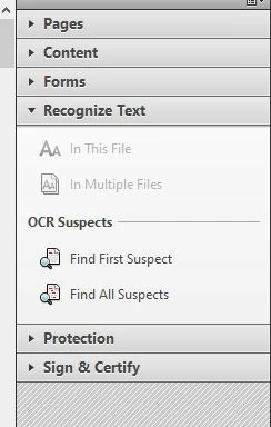"Reconize Text" Option is greyed out - Acrobat X Standard | Community