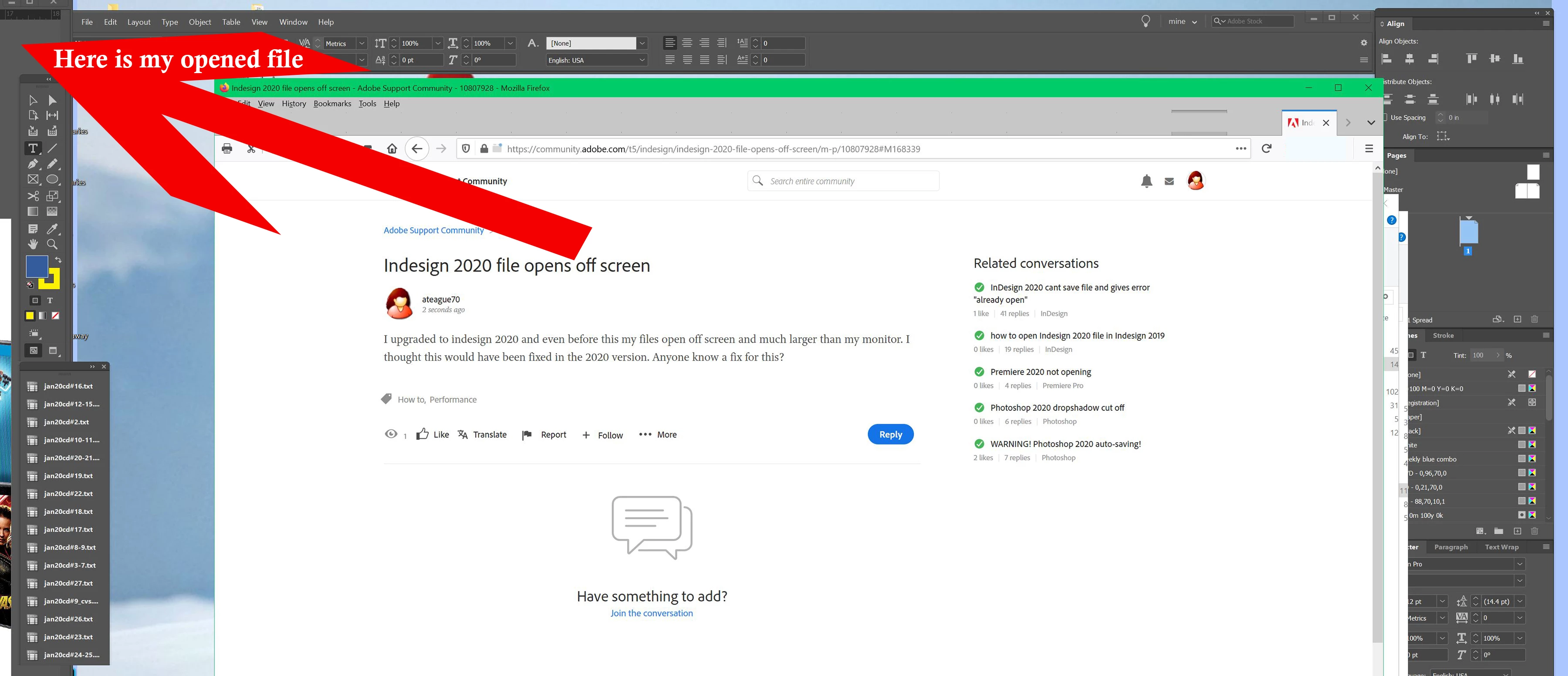 Redraw Screen Indesign Indesign 2020 file opens off screen | Community