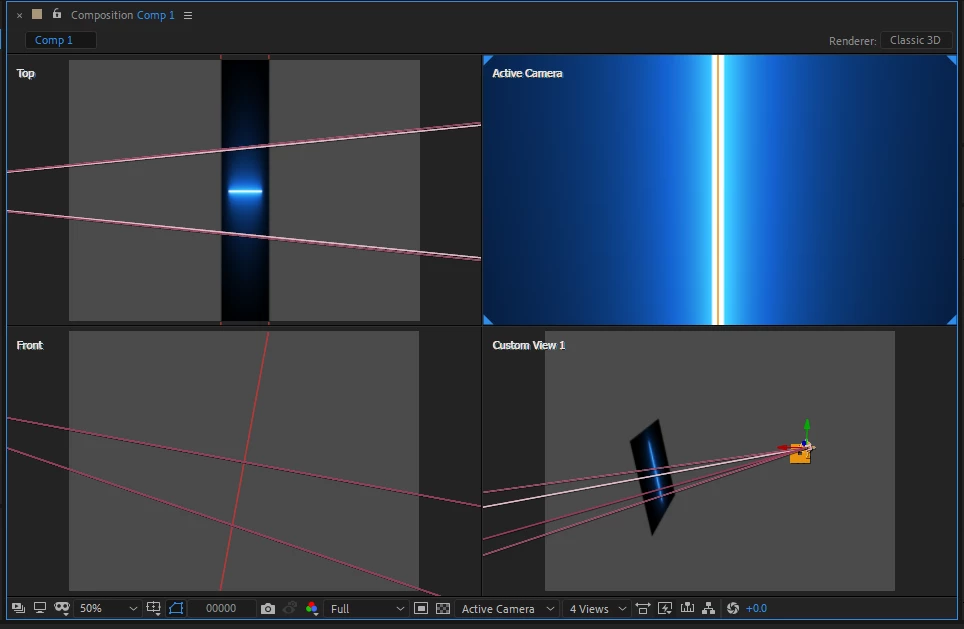 Setting 3D Camera to have the same position as the Null object. | Community