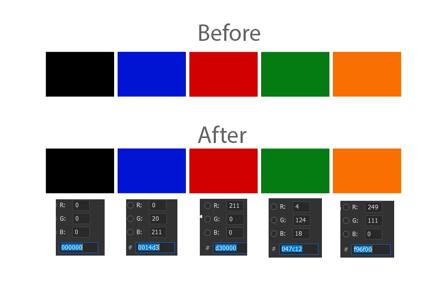 How to color the elements (texts and shapes) | Community