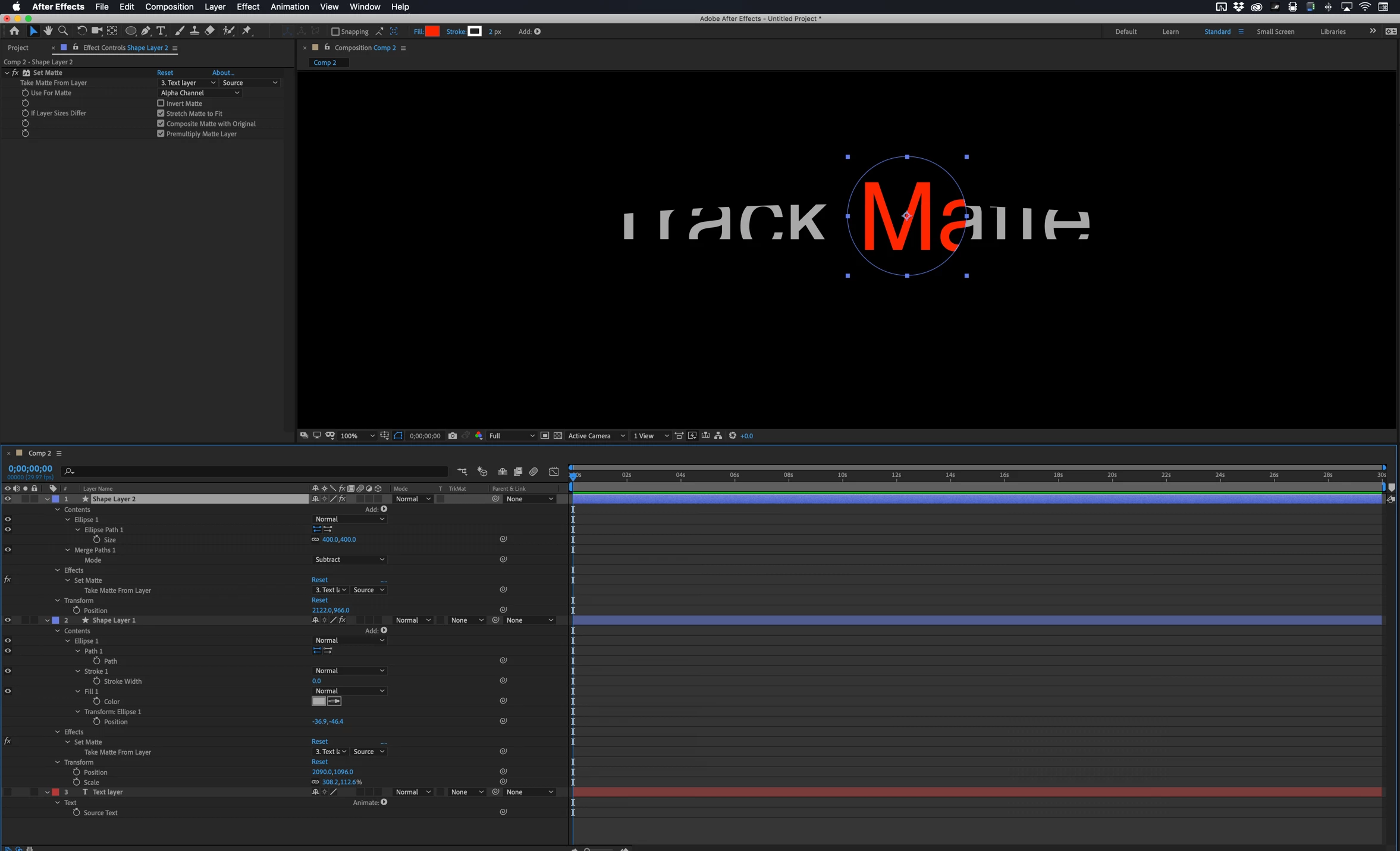 How to mask multiple shapes on to a Text layer | Community