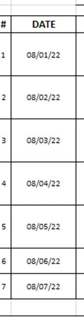Converting EXCEL to Fillable Form - Dates ranges | Community