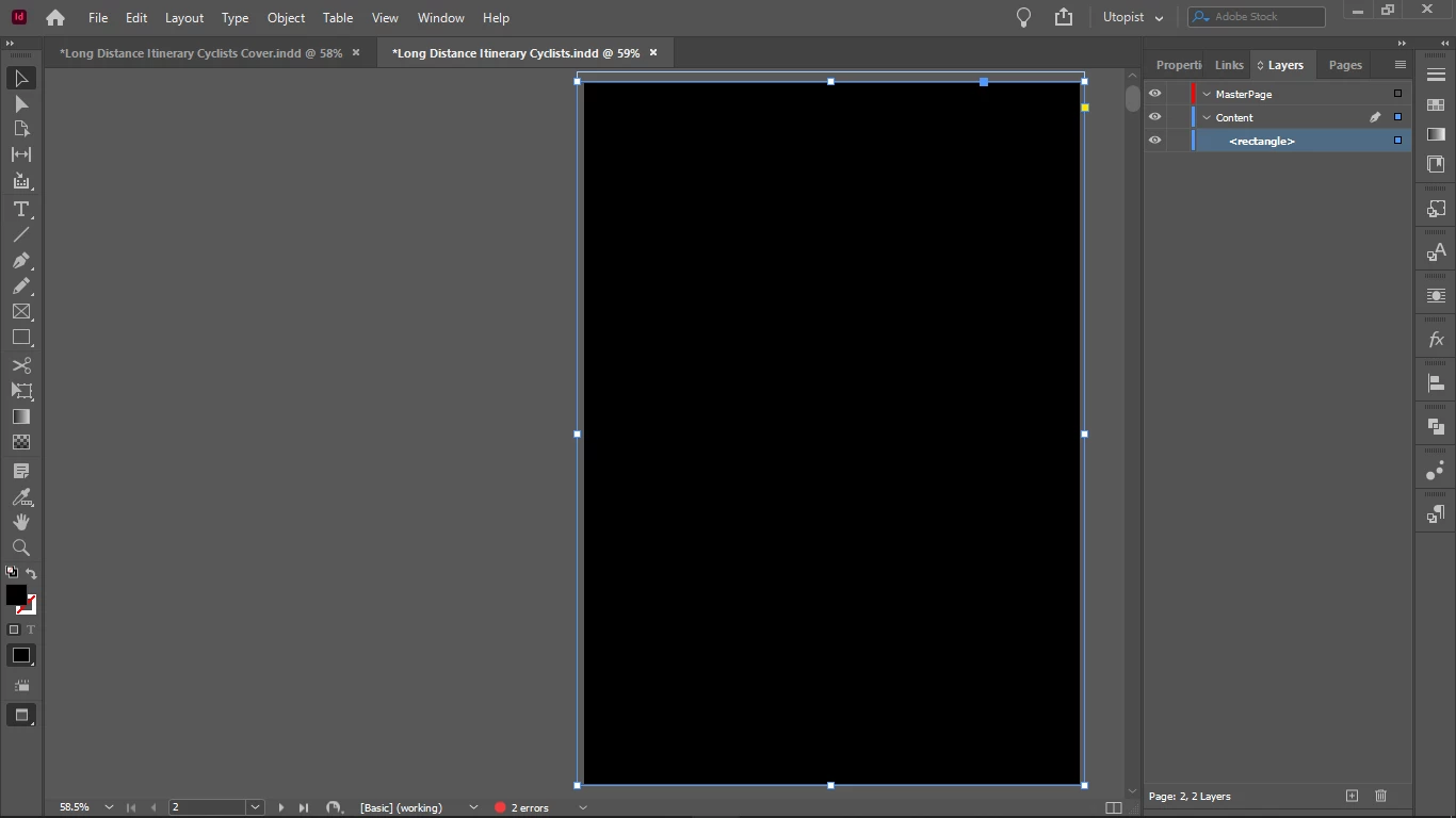 Why is that after I placed my SVG, my background color rectangle is ...