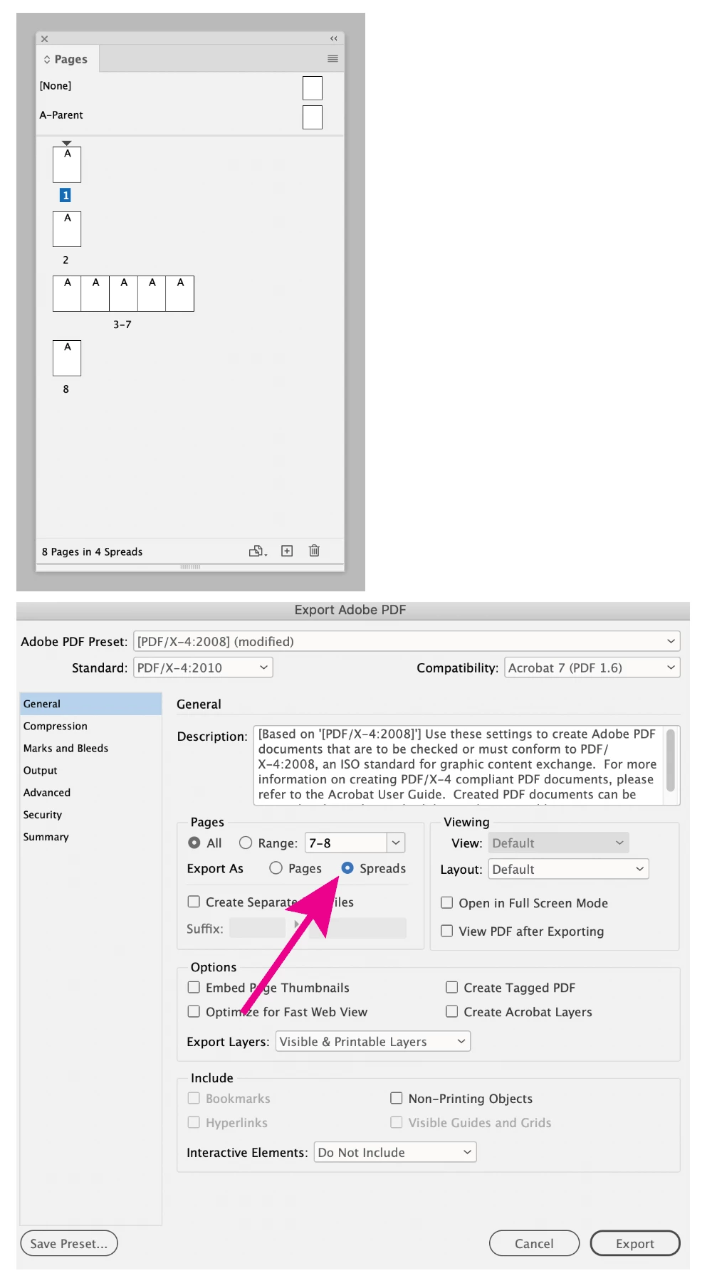 Exporting multiple page spreads to PDF | Community