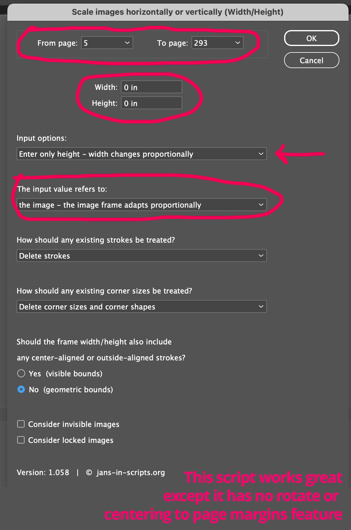 Script to resize, rotate, and center images on specific pages | Community