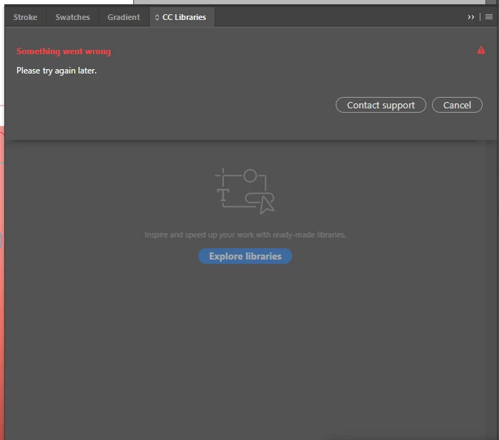 CC Libraries not loading in InDesign 2022 | Community