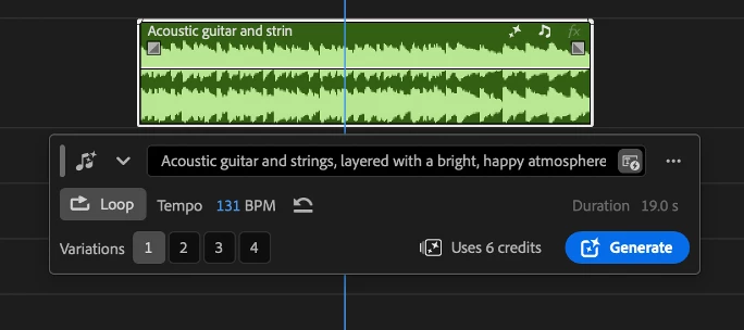Now in Beta: Generate Music in Premiere