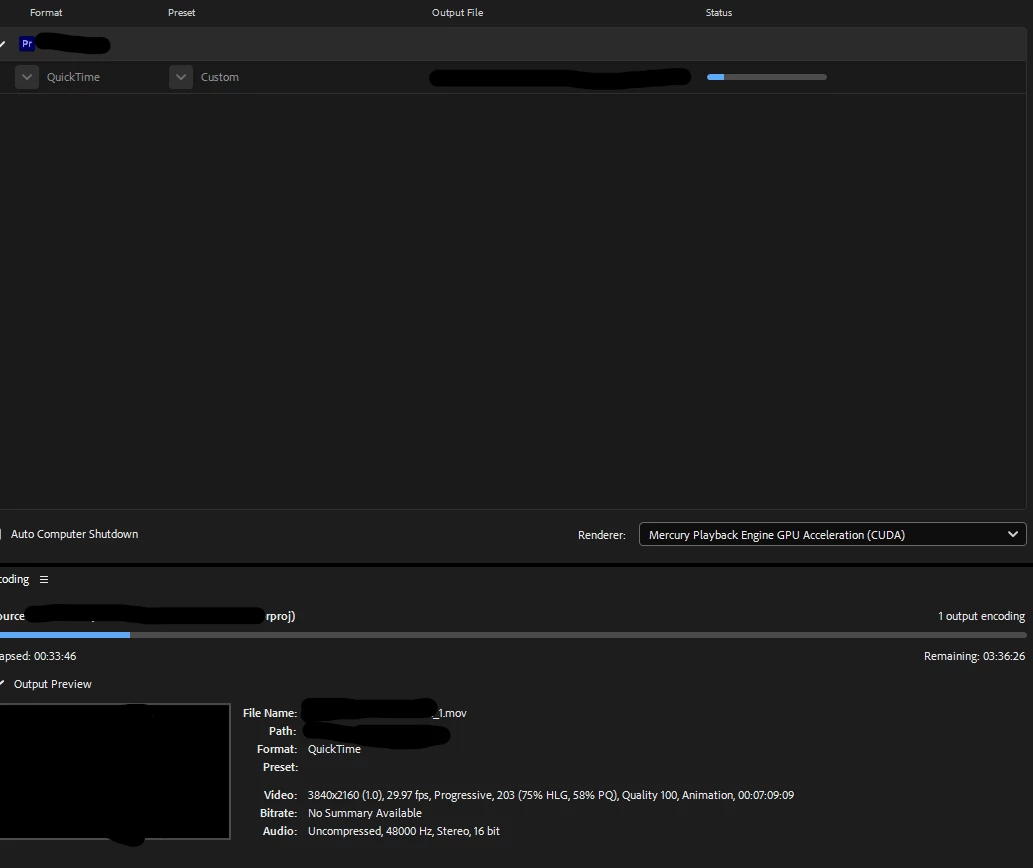 Adobe Premiere is not using the GPU when rendering and the rendering ...