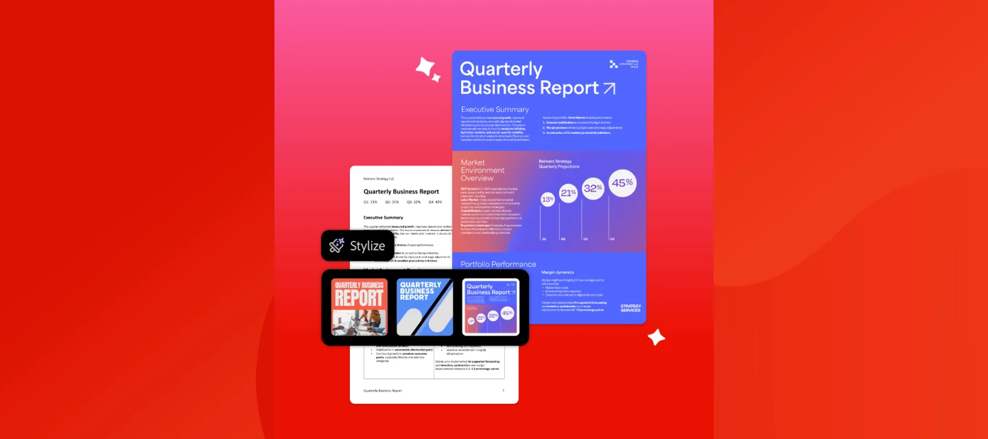 Turn a Plain PDF Into a Polished Doc in Acrobat — Try Stylize | Community