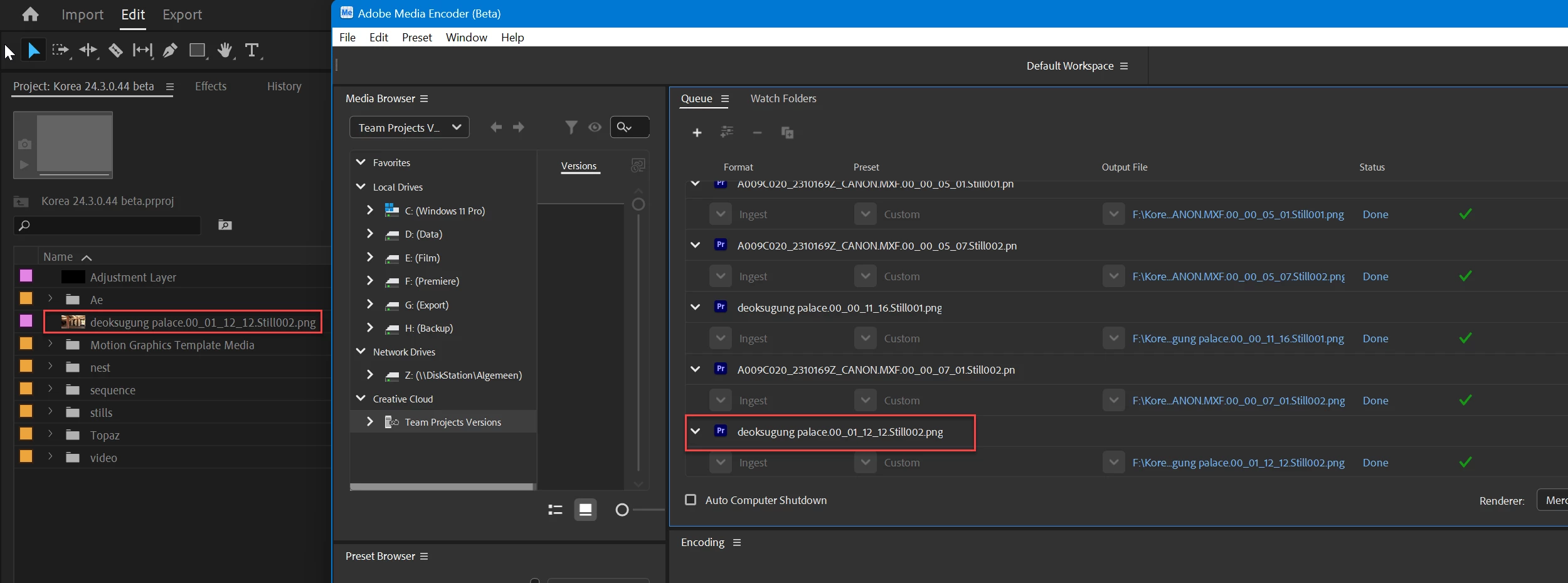 Export frame (camera icon SM and PM) | Community
