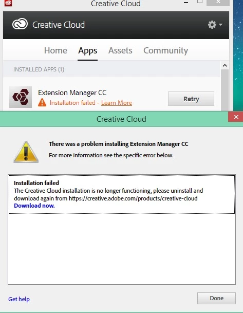 Creative Cloud apps all stuck at 42% when installing. | Community