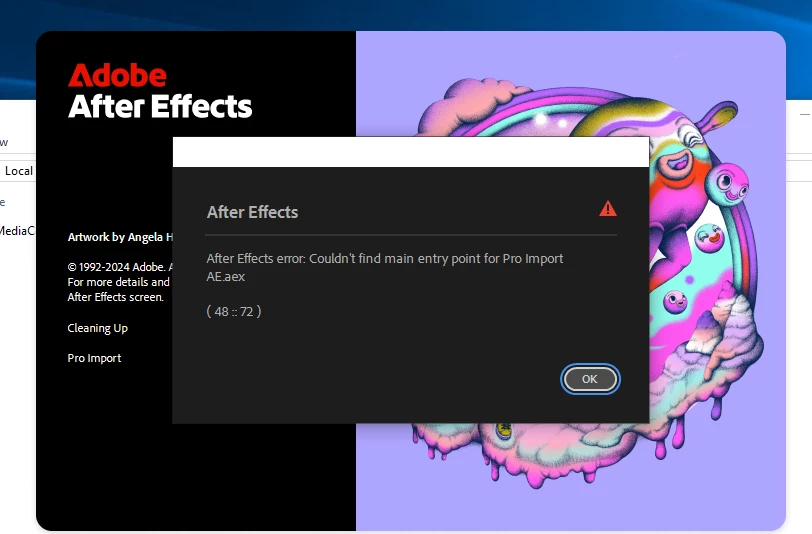 After Effects 2025 cant continue | Community