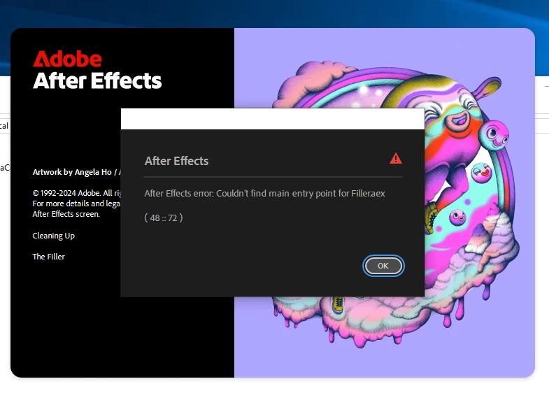 After Effects 2025 cant continue | Community
