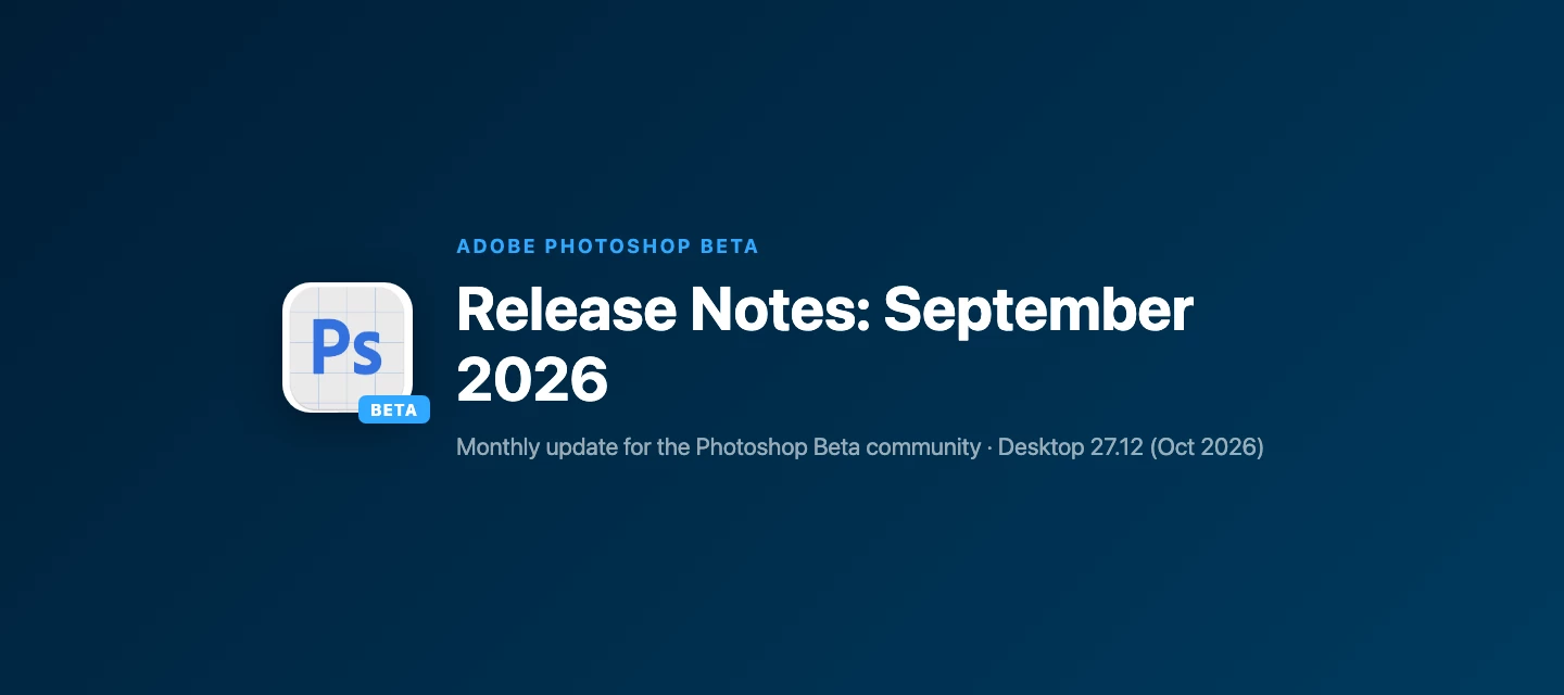 Release Notes - September 2026