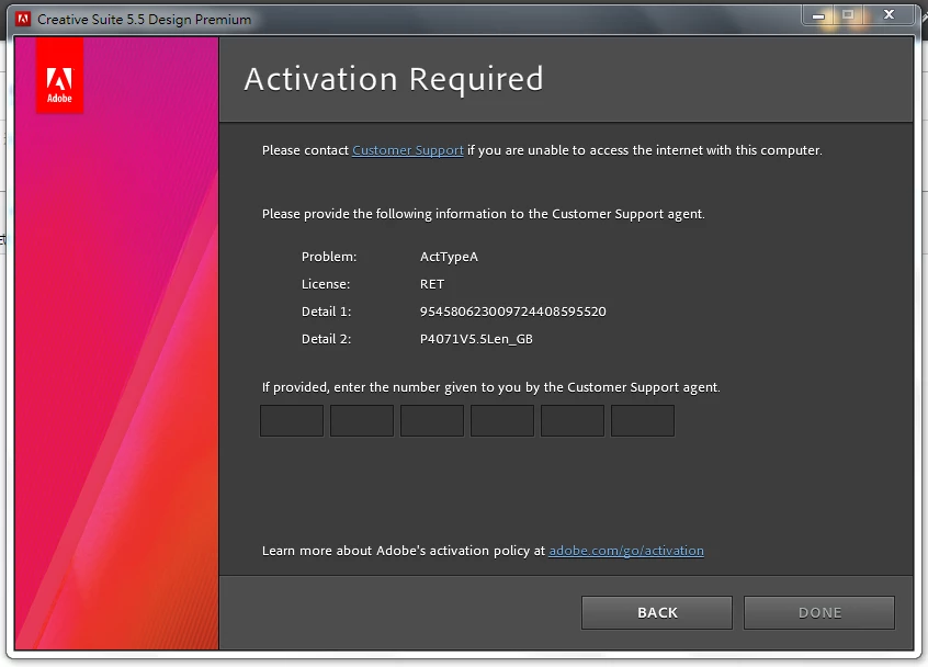 Creative Suite 5.5 Design Premium Activation Problem | Community