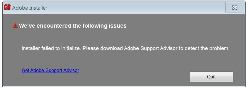 I cannot re-install photoshop after being instructed to , i get these ...