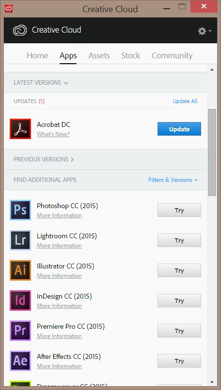 I have crative cloud and i updates adobe acrobat to Acrobat DC. | Community