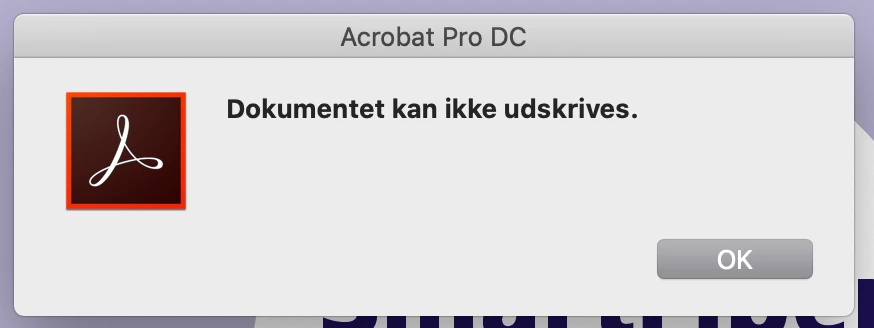 Acrobat Pro DC can not print PDF files | Community