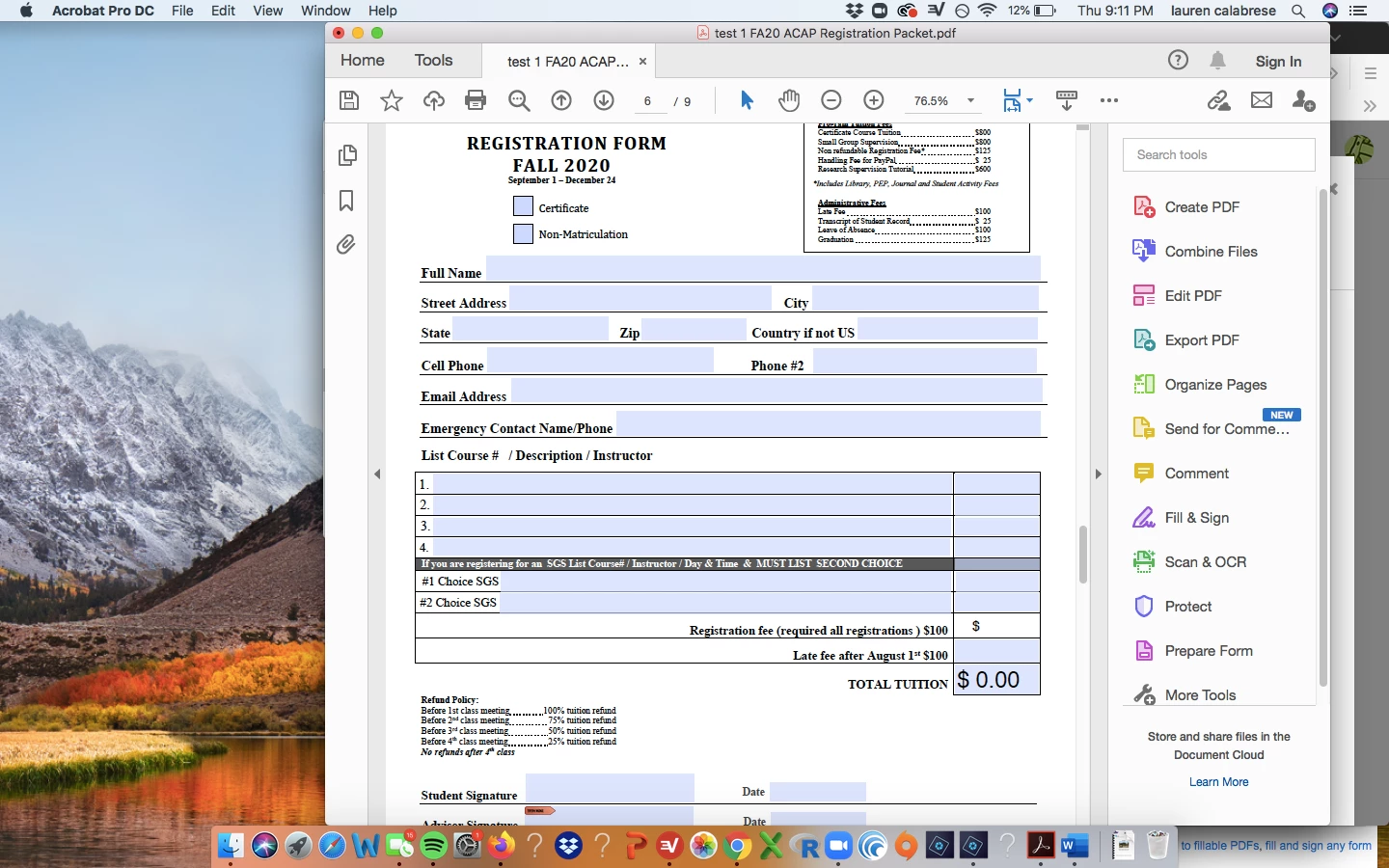 Help with calculating values and adding a fee on PDF form | Community