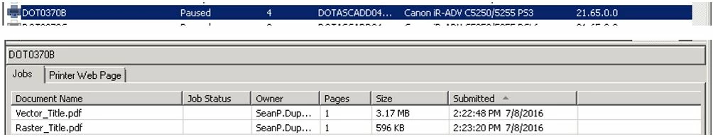 Acrobat DC Pro and Reader have issues printing raster PDF to non ...