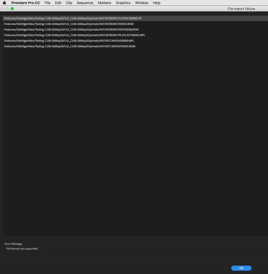 Importing C-100 files receiving error file format not supported | Community
