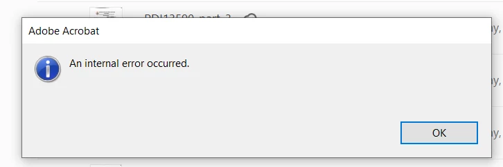Error Inter Experience internal error occurred after force updated to 22.001.20169 ...