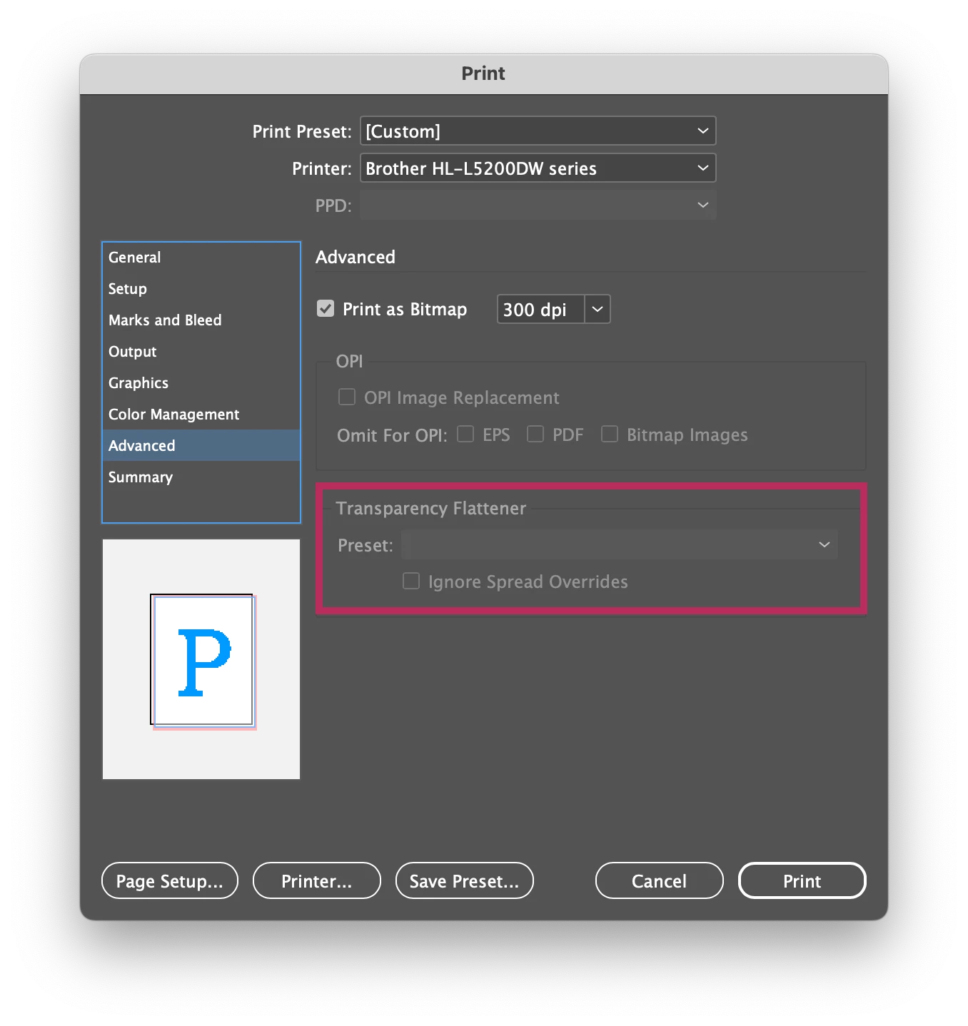 Transparency Flattening Option Grayed Out in InDesign 2024 After ...