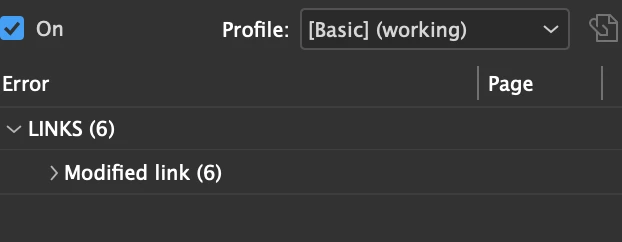 InDesign not updating links | Community