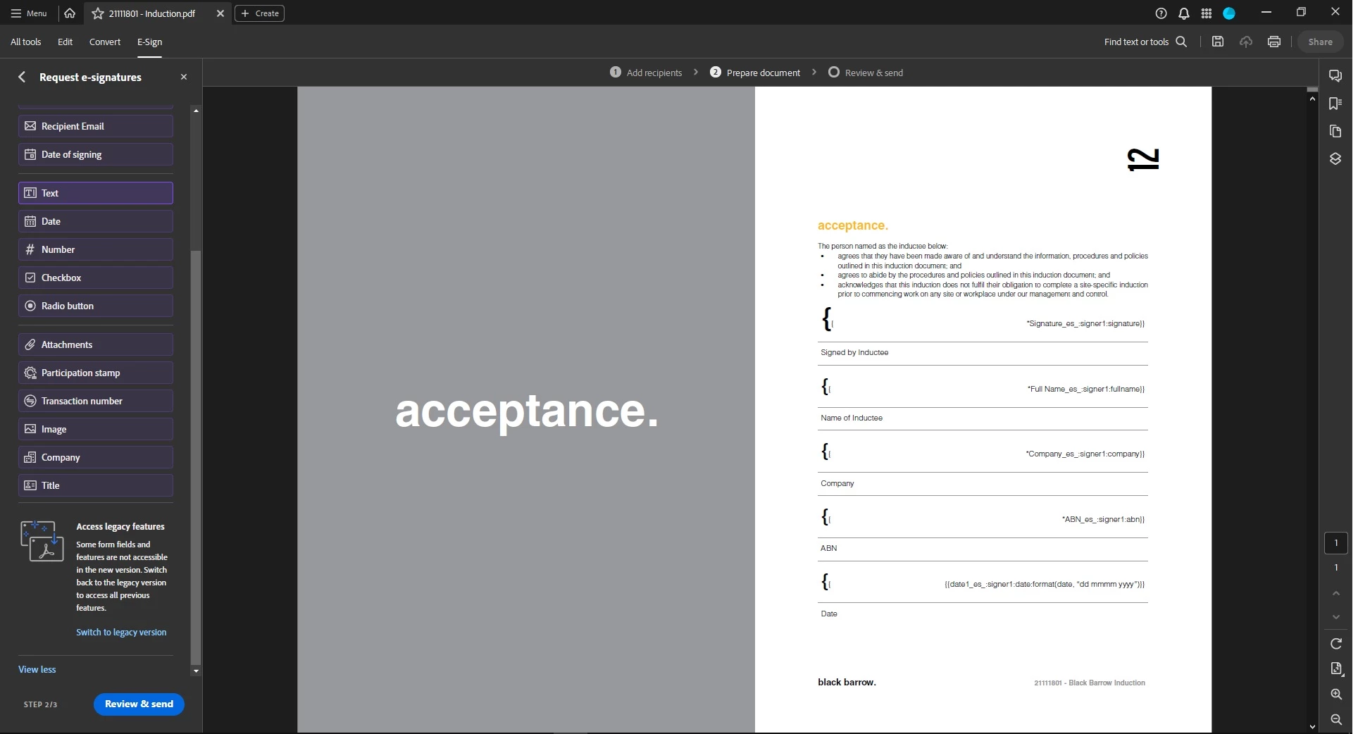 Text tags placed in InDesign document are no longer recognised by Adobe ...