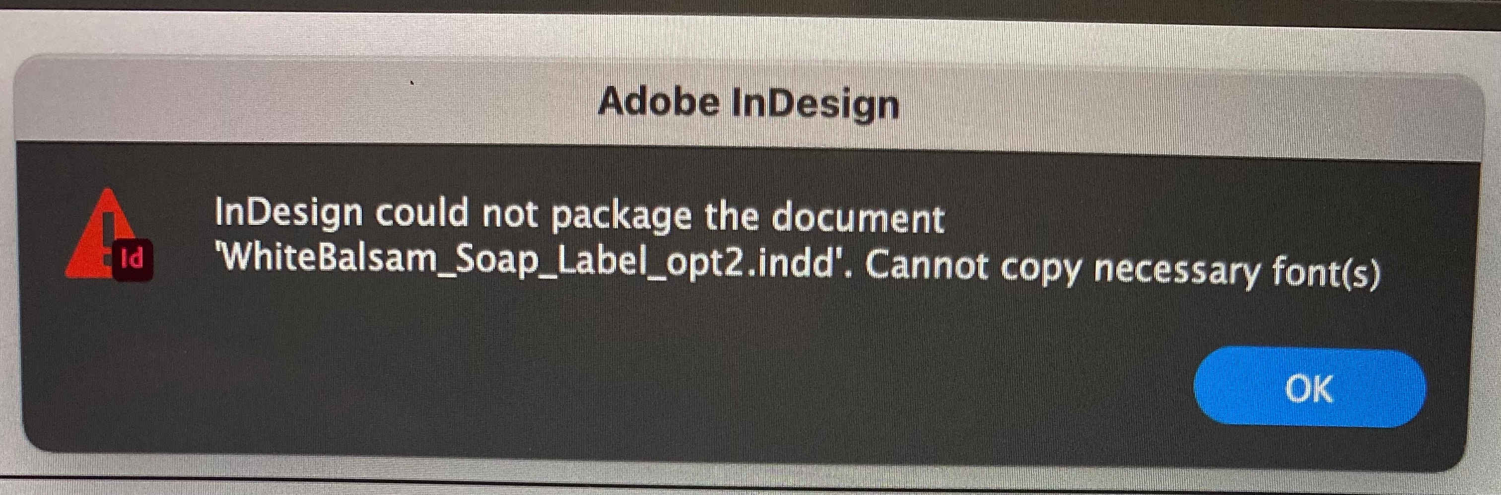 Packaging fonts - Indesign | Community