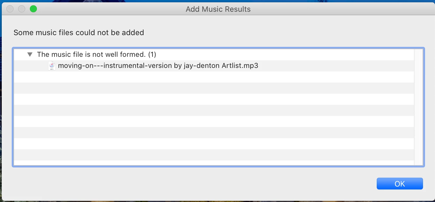 Music Notes Error
