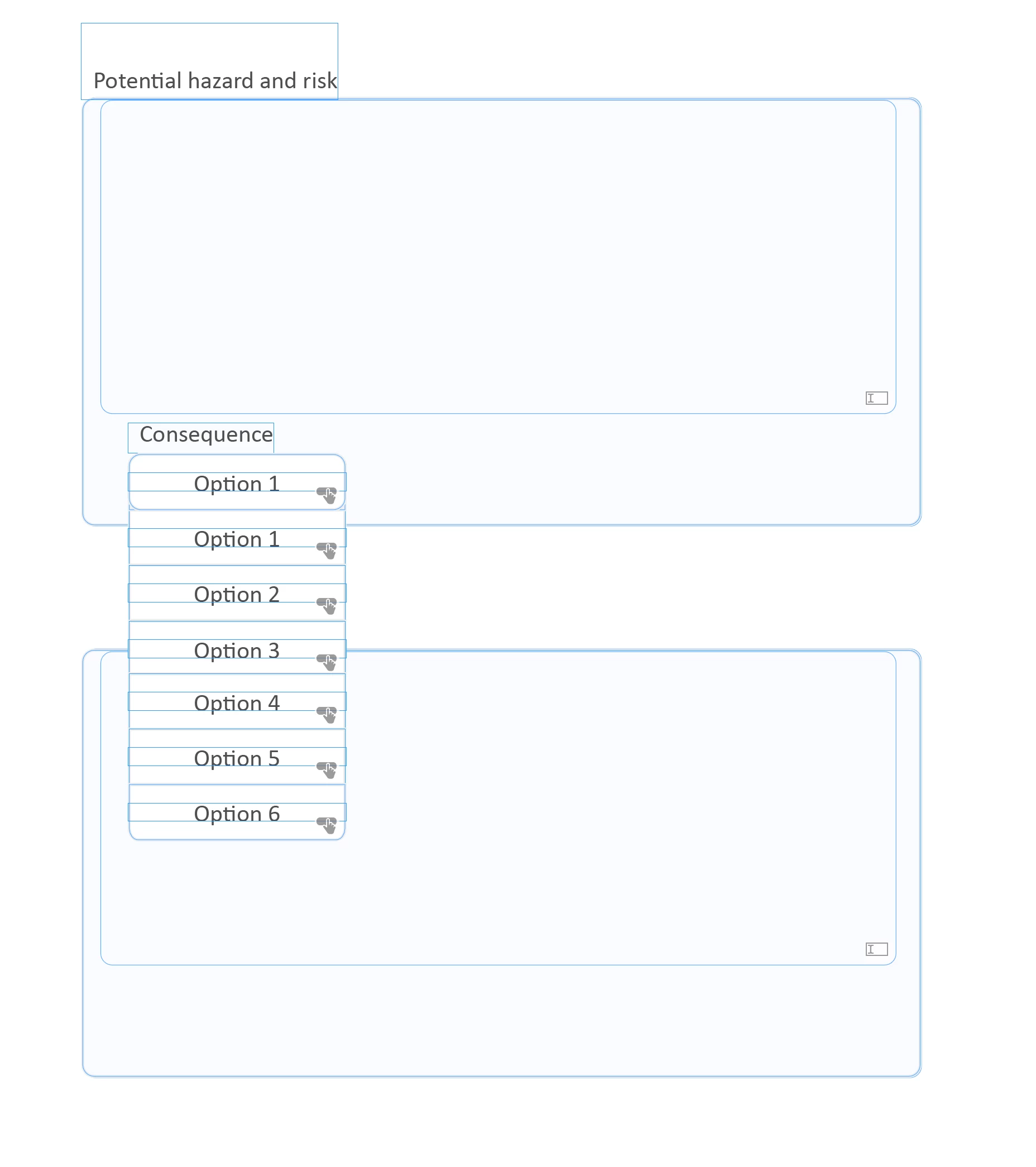 Custom dropdown menu removed from view when textfield underneath ...