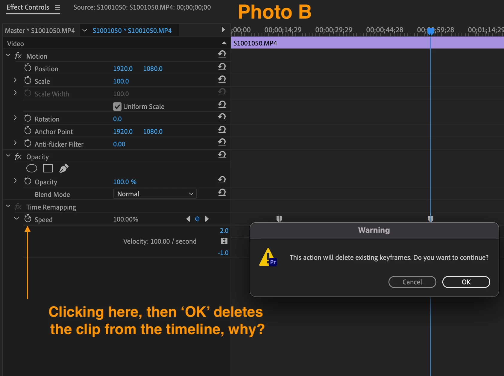 Keyframe Speed/ram Cannot adjust speed keyframe types | Community