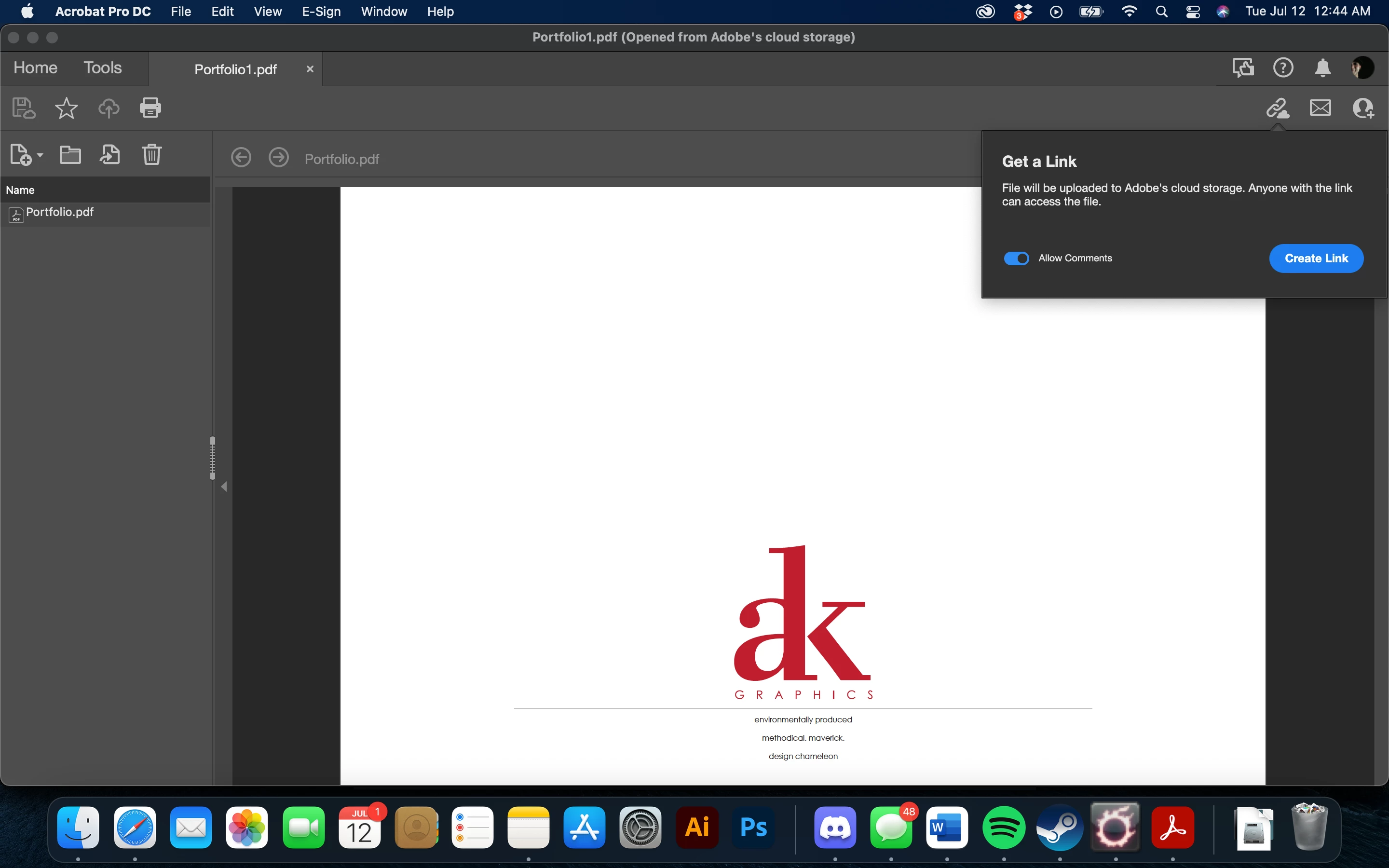 Creating a link to share a PDF from Adobe Cloud crashes Adobe Acrobat ...