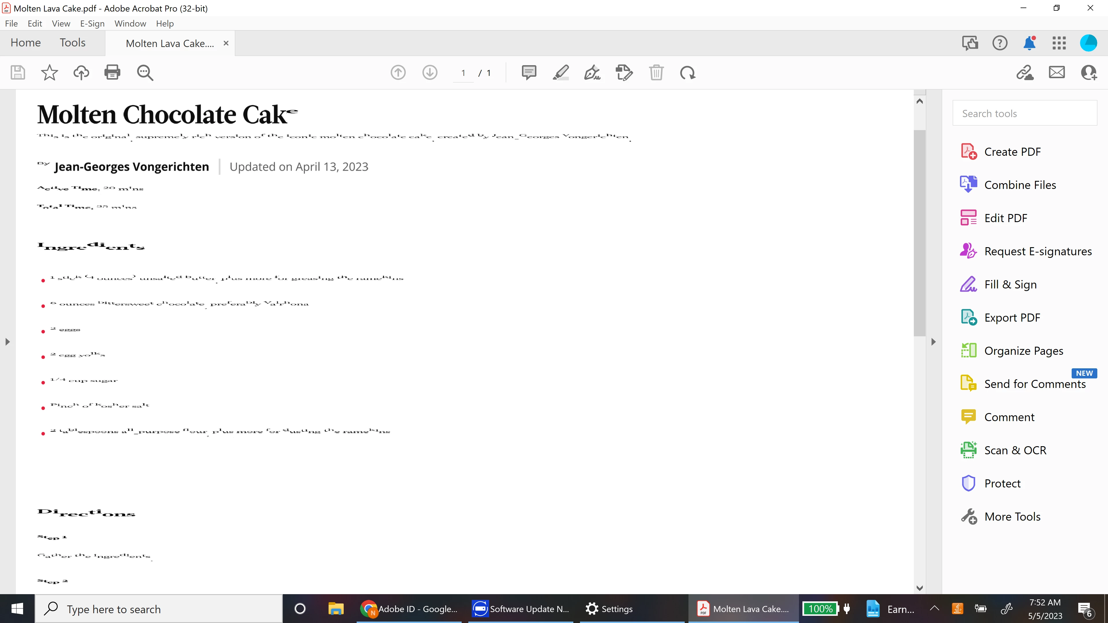 Words look compressed in Document | Community