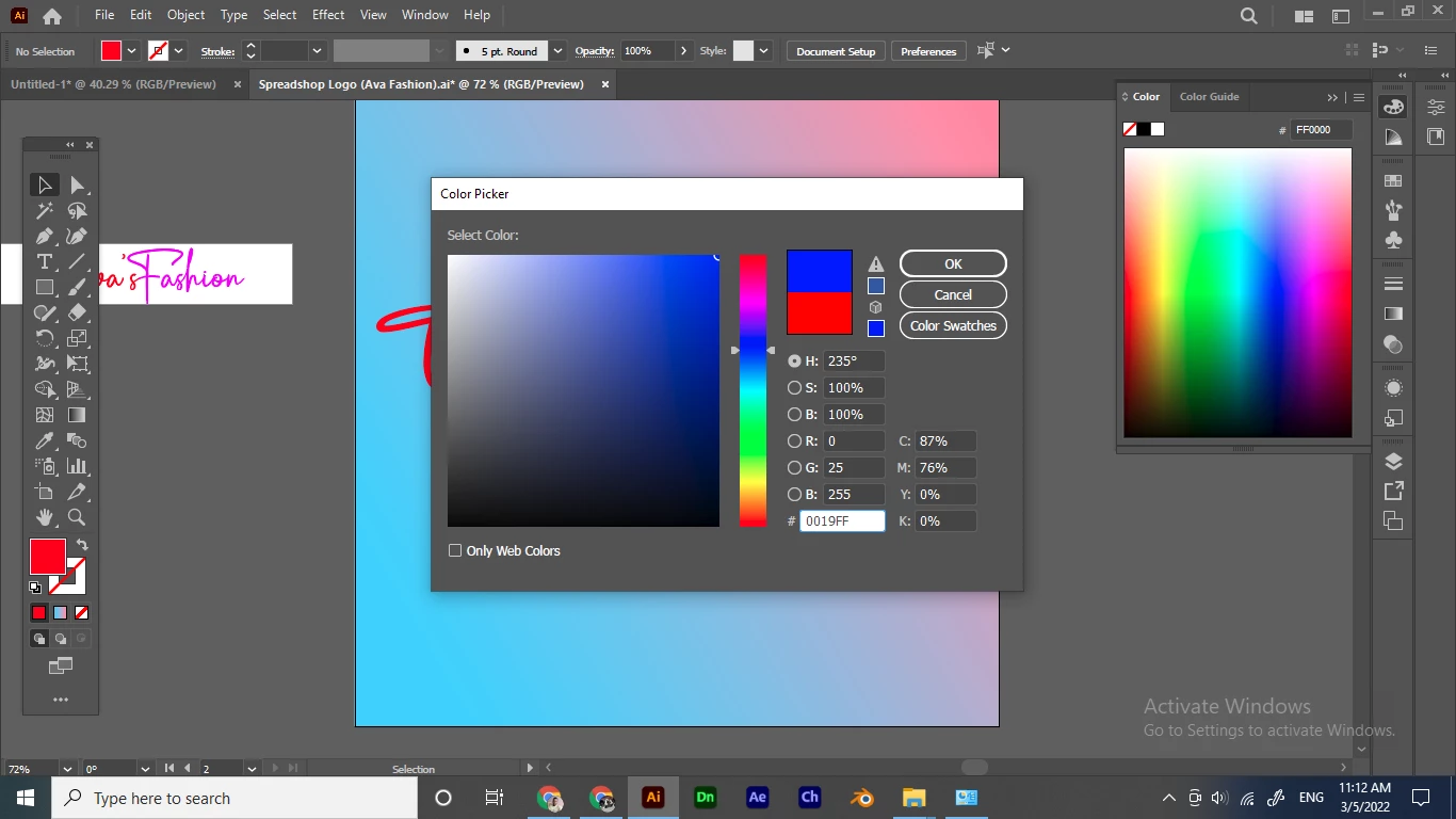 Color picker are stucked in Pink tone | Community