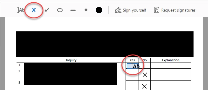When signing, tool automatically turns into type tool instead of X ...