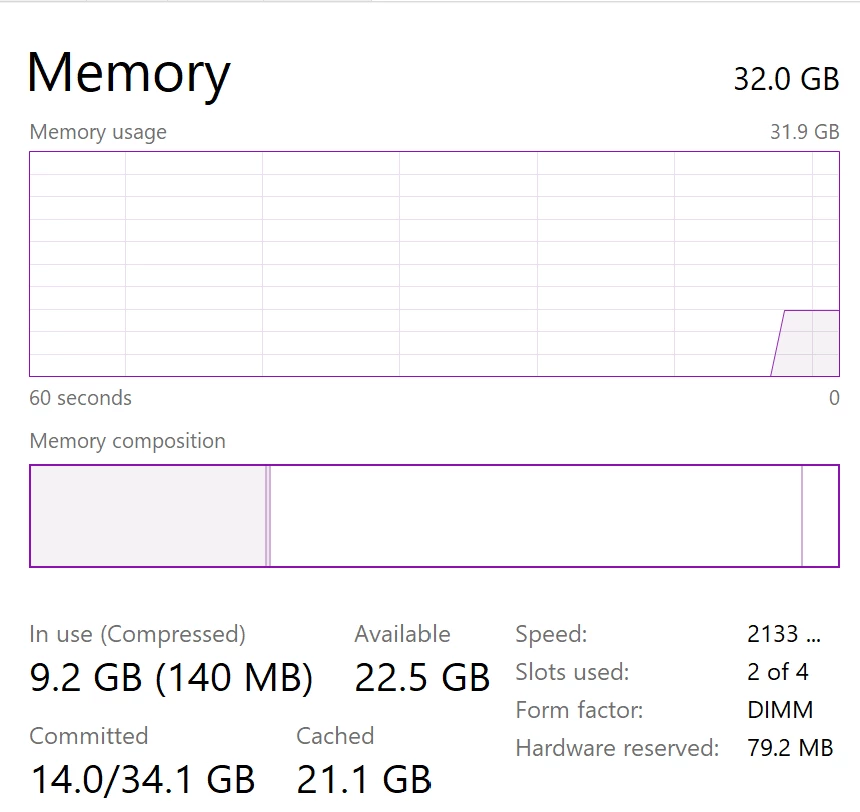 Memory usage problem - Windows 10 | Community