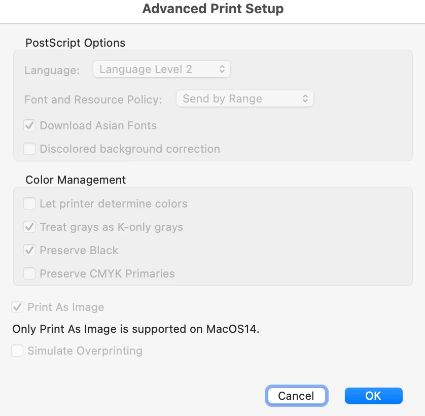 Acrobat Reader 'poster' option greyed out | Community