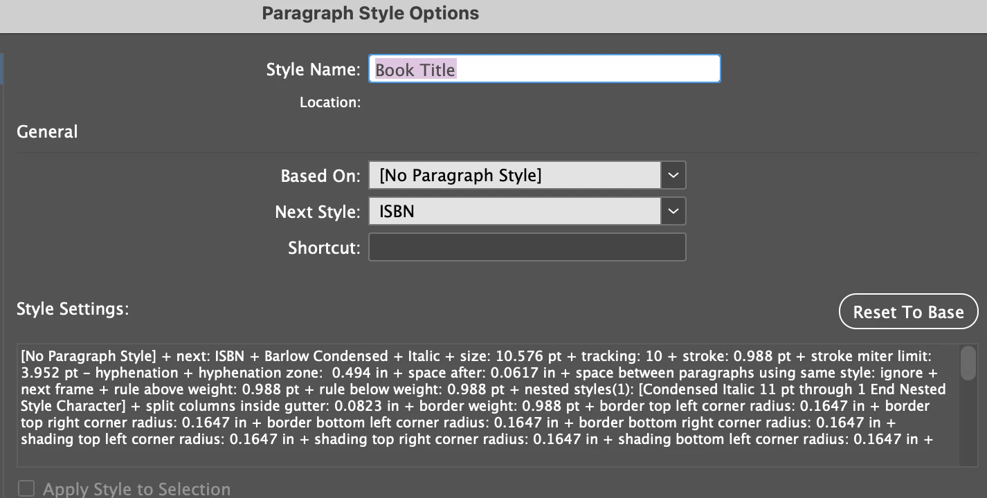 InDesign Next Style not applied when pasting text? | Community
