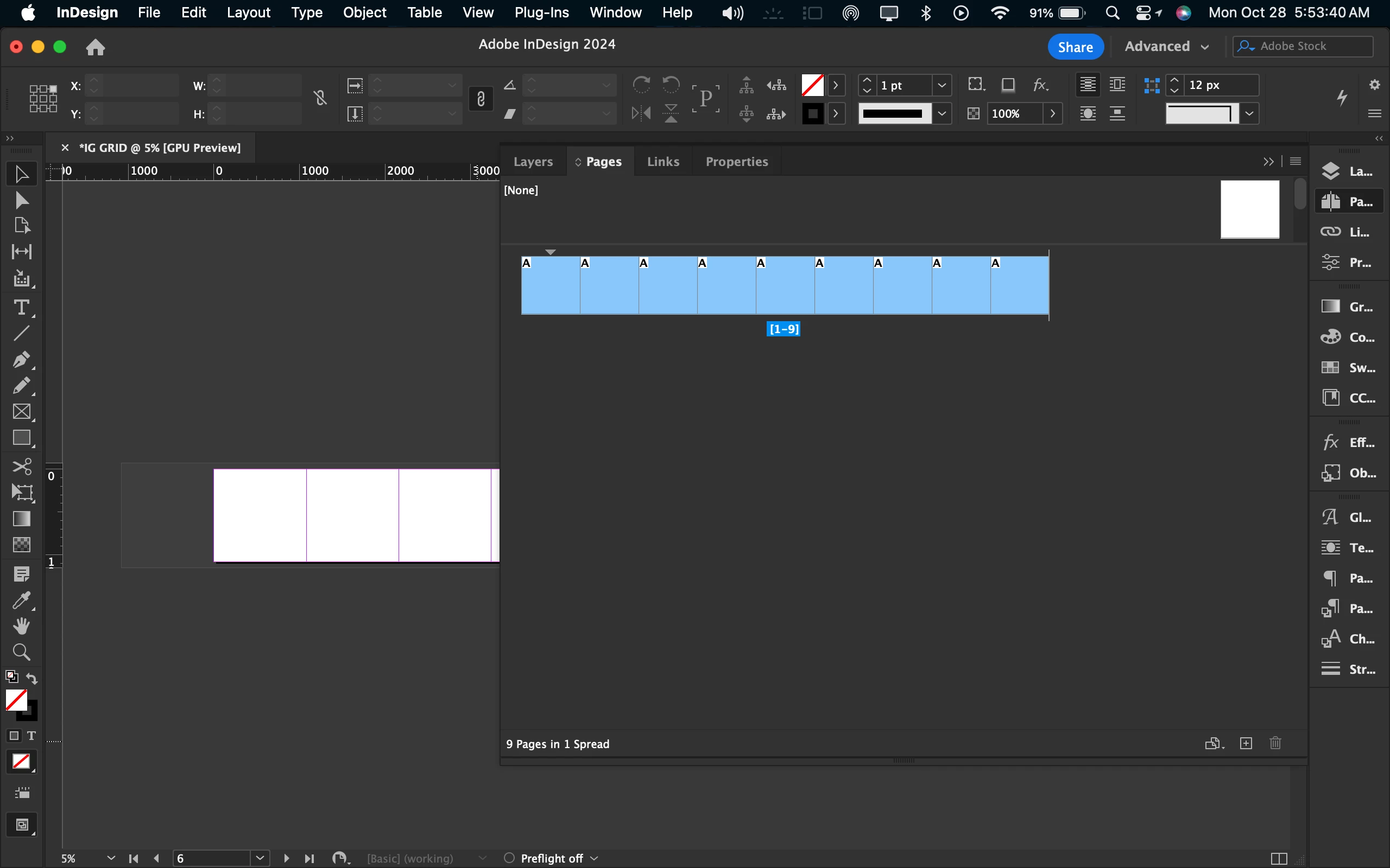 How to Set Up a 3x3 Layout in One InDesign Spread for Instagram | Community
