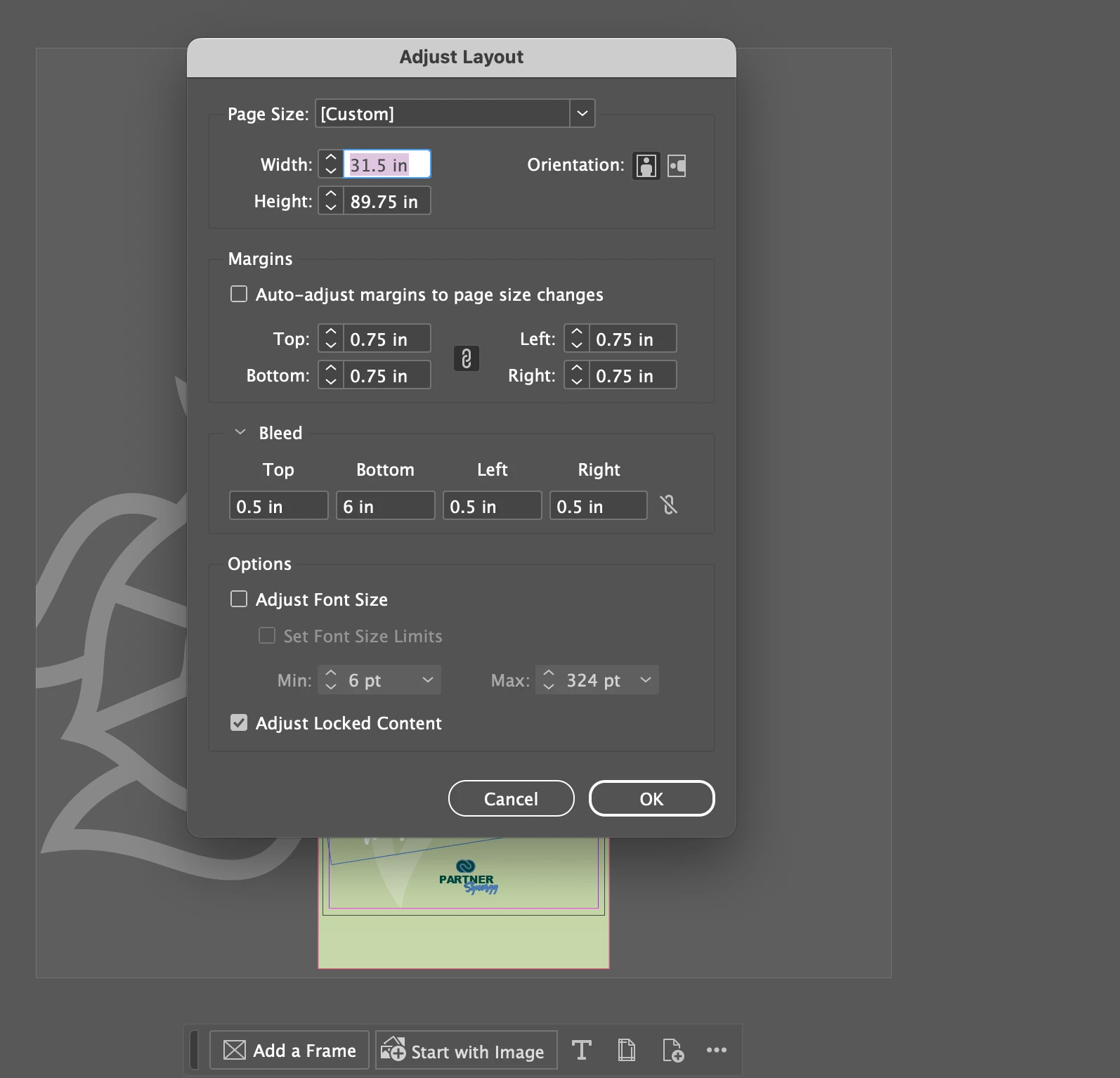 Adobe Indesign Size Image Saved a banner in InDesign and its size is increased when I open the ...